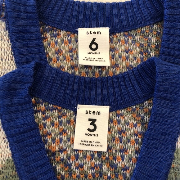 3/$15 Stem Abstract Camo Print Cardigan in Blue 3 Months - Picture 7 of 7